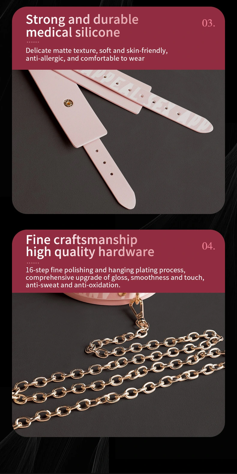 BDSM，BDSM Toys，BDSM Sex Toys，Bondage Gear With Massager describe (11)