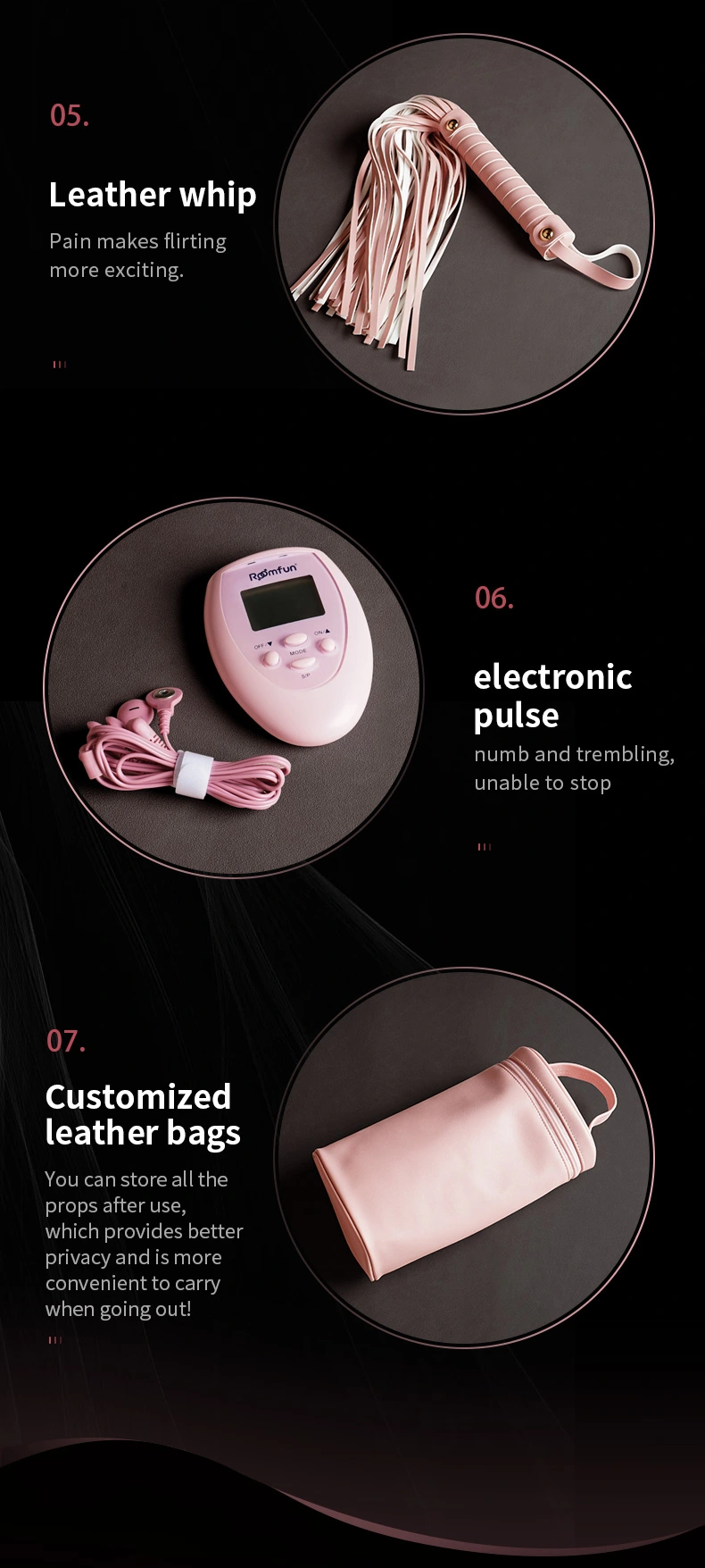 BDSM，BDSM Toys，BDSM Sex Toys，Bondage Gear With Massager describe (6)