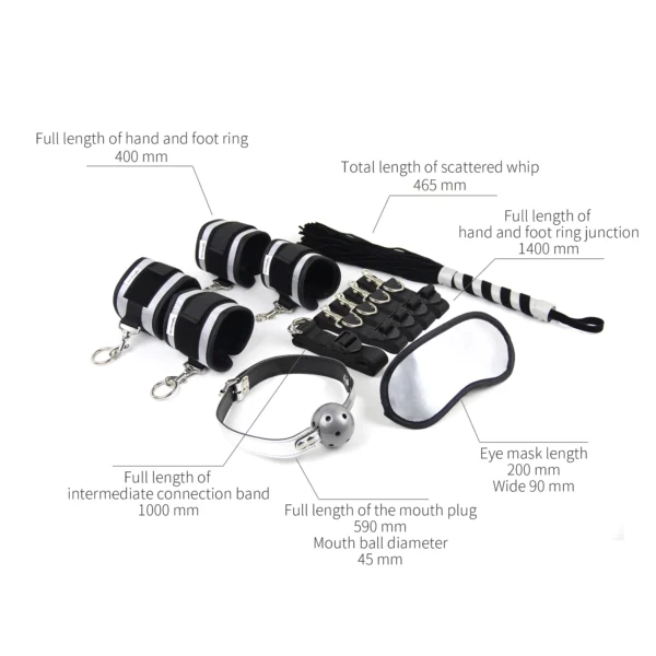 BDSM Kit – Bedroom restraint kit (ZW-008) - Image 2