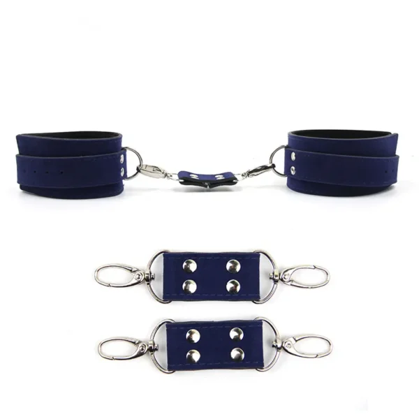 BDSM – Blue handcuffs anklecuffs (ZW-012) - Image 2