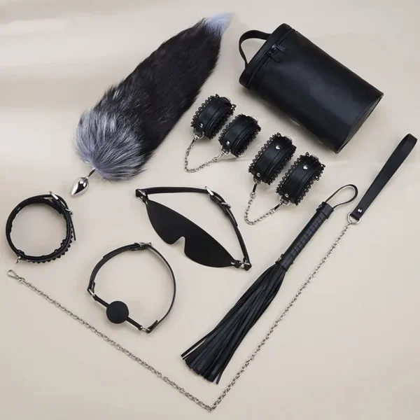 BDSM – Lace 8-piece bondage kit (ZW-040)