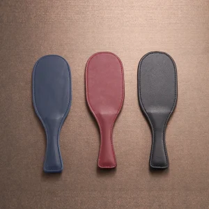 BDSM – Leather round racket - product view 1