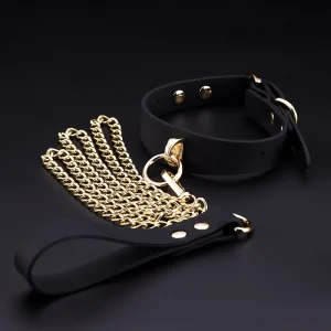 BDSM – Silicone collar leash - product view 1