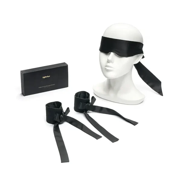 BDSM Eye Mask – Satin 6-piece bondage kit (QS-006) - Image 2