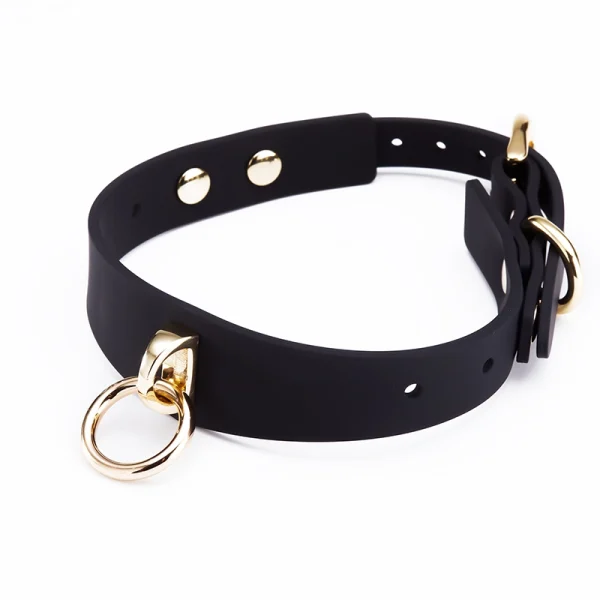 BDSM Leash – Silicone collar leash (ZW-090) - Image 3