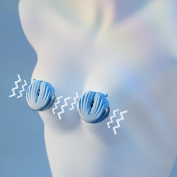 BDSM Nipple Clamps – Wave electric shock nipple clamp (ZW-130) - Image 6