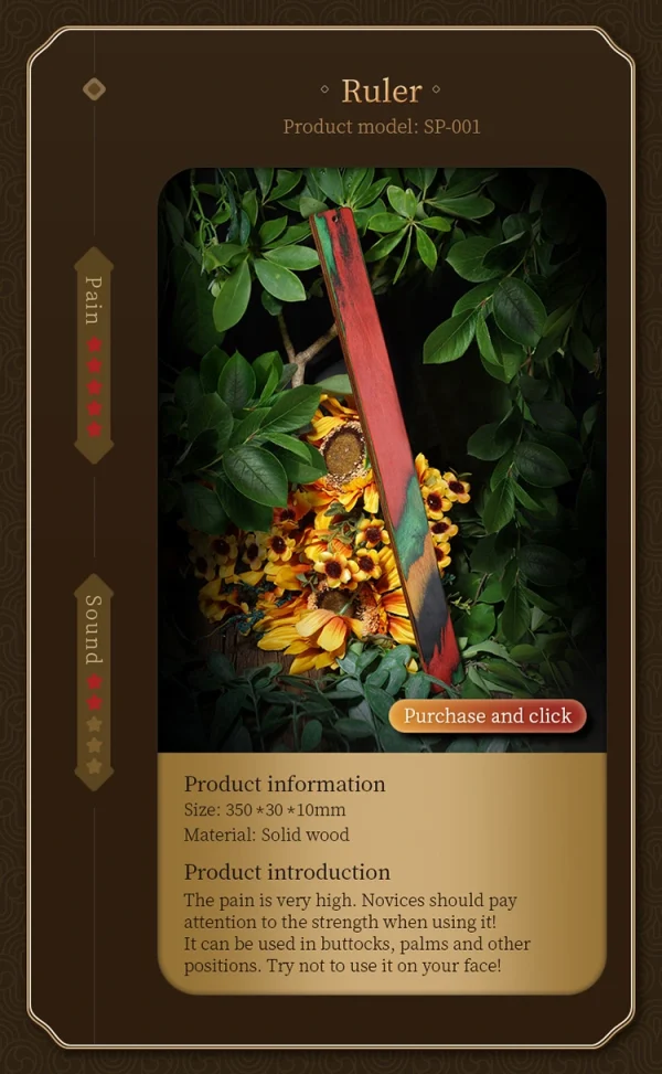 BDSM Paddle - Colorful wooden planks (SP-001) - Image 5