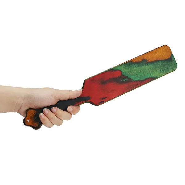 BDSM Paddle – Colorful wooden racket (SP-002) - Image 3