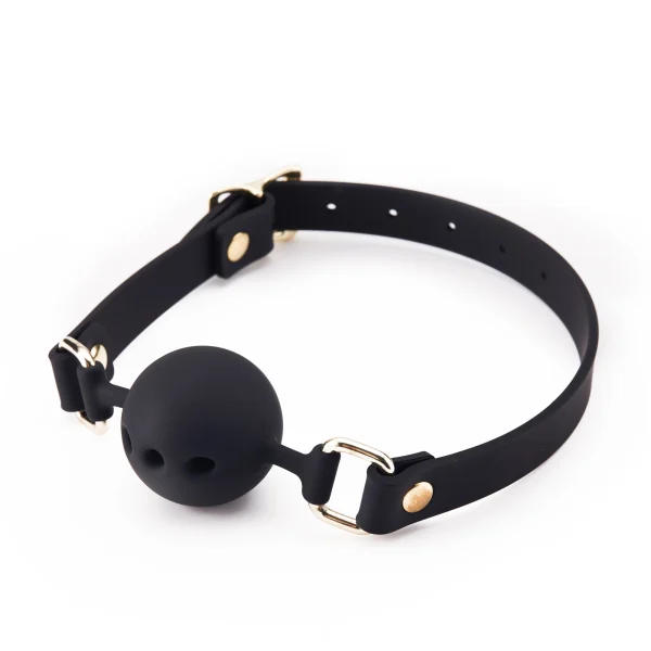 Ball Gag – Full silicone three-hole ball (ZW-091A) - Image 5