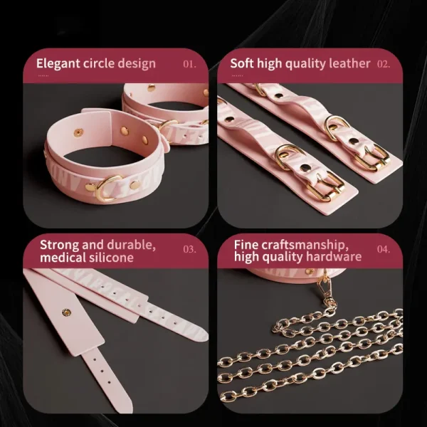 Bondage Kit – Bondage Gear With Massager (ZW-133) - Image 6