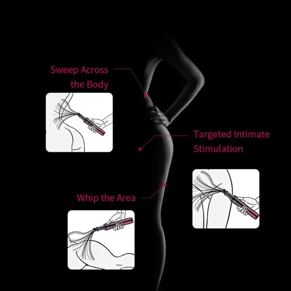 Electro Stimulation BDSM – Magic Wand Electro Whip (ZW-143) - Image 4