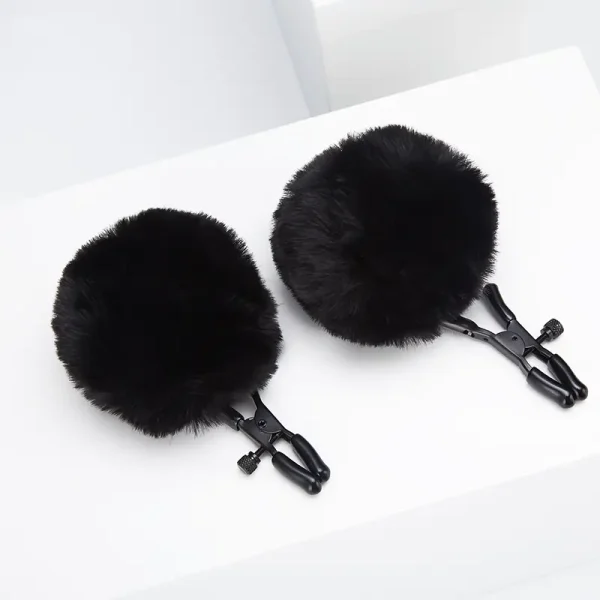 Nipple Clamps – Plush Ball nipple clamps (QS-018)