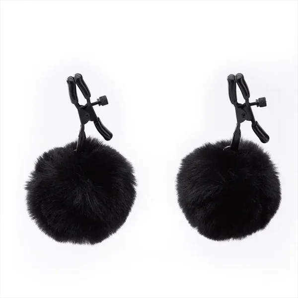 Nipple Clamps – Plush Ball nipple clamps (QS-018) - Image 2