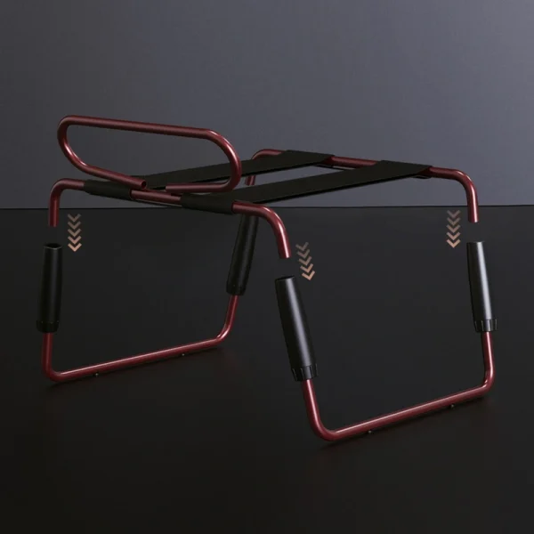 Sex Chair – Wine red sex chair (YDA-018) - Image 7