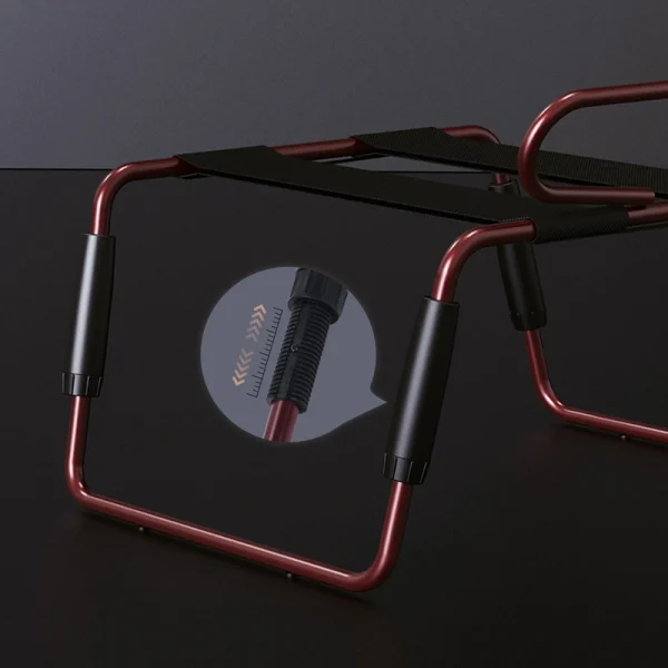 Sex Chair – Wine red sex chair (YDA-018) - Image 8