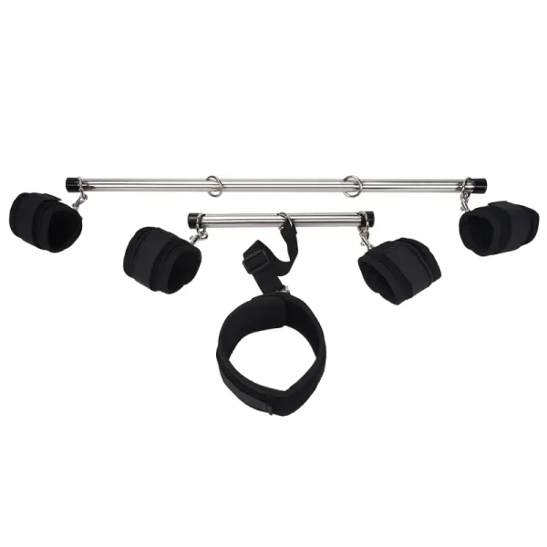 Spreader Bar And Straps – Stainless Steel Bondage kit (PU-001)