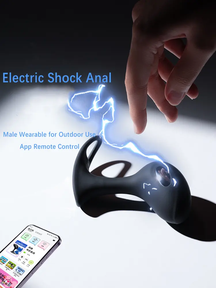 Sex Toys，Adult Toys，QS-080 Electric shock anal plug describe (1)