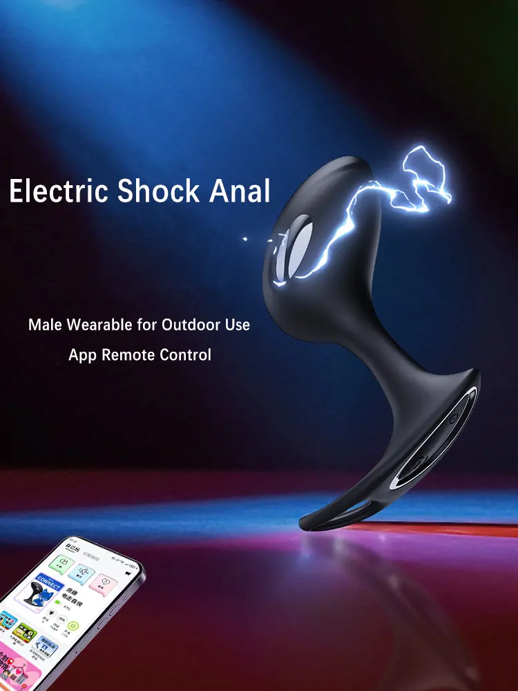Sex Toys，Adult Toys，QS-080 Electric shock anal plug describe (2)