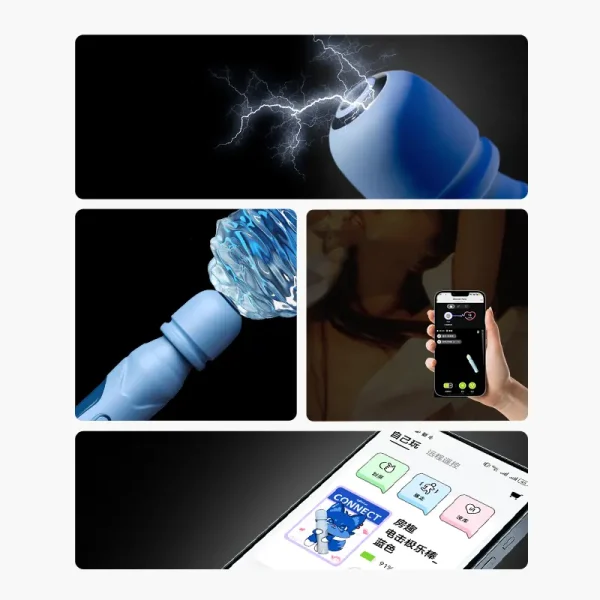 Electro Stimulation BDSM，BDSM Electric Shock，Sex Electric Shock，QS-078 Electric Shock Pleasure Wand (5)