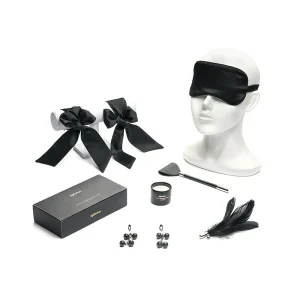 Gay Bondage Kit，QS-005 Satin 5-piece bondage kit (1)
