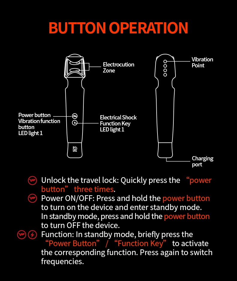 Sex Toys For Man，QS-085A Male E-Stim Massager describe (17)