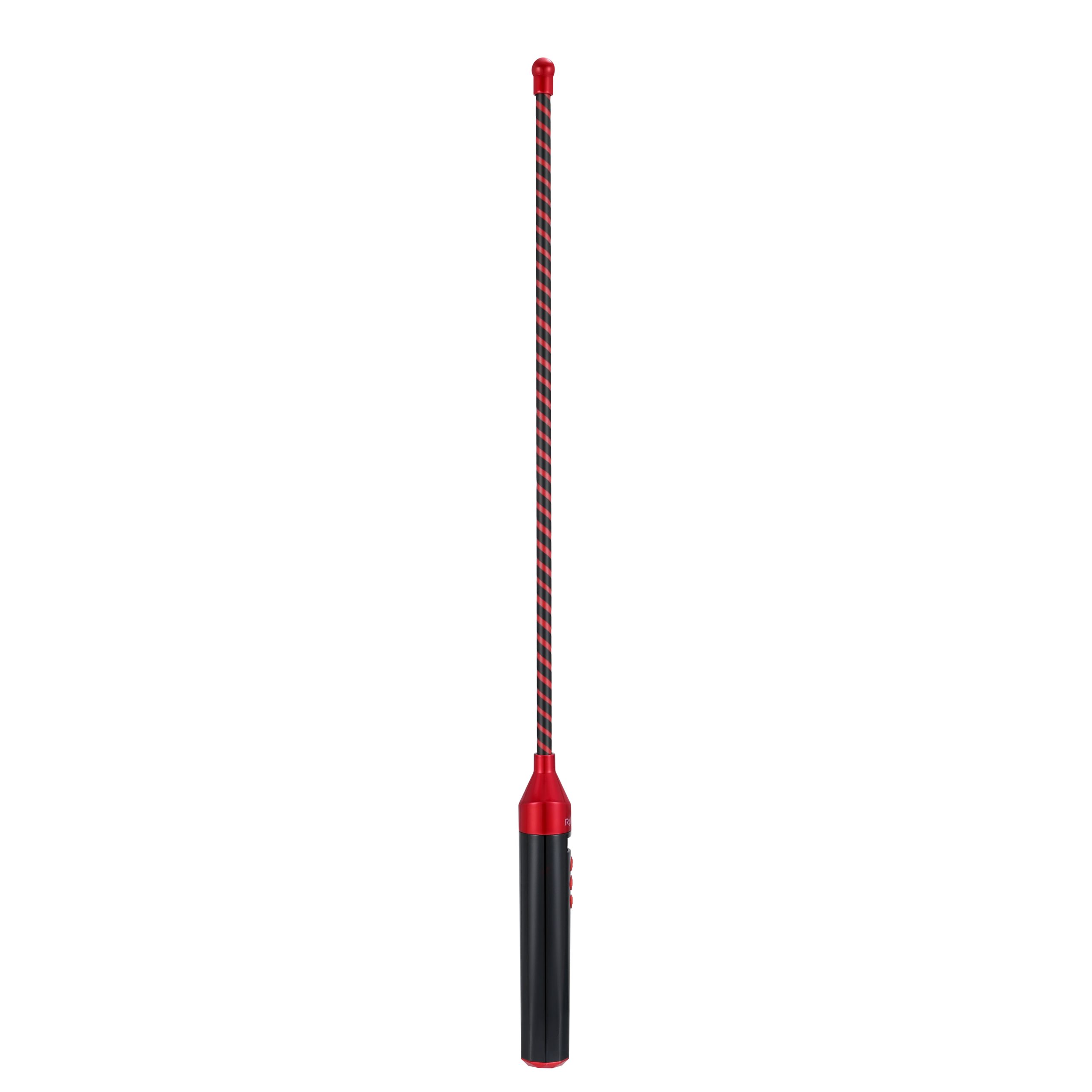 Rechargeable electric BDSM spanking stick ZW-149 in black and dark red