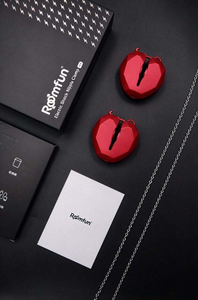 Men's Electric Nipple Clamps ZW-155 heart-shaped design product overview